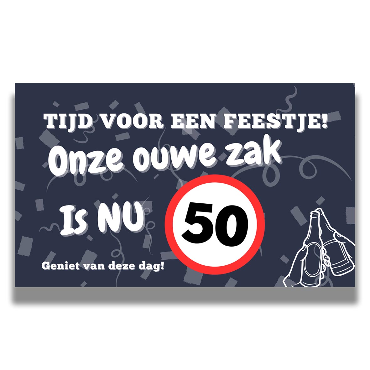 Abraham 50 spandoek – De Ouwe Zak - 200 x 120 cm