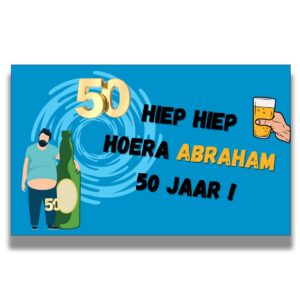 Abraham 50 spandoek – Bierliefhebber- 200 x 120 cm