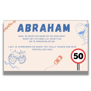 Abraham 50 spandoek – De Koelkast - 200 x 120 cm