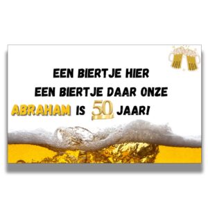 Abraham 50 spandoek – De Schuimkraag - 200 x 120 cm