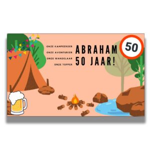 Abraham 50 spandoek – De Wandelaar - 200 x 120 cm
