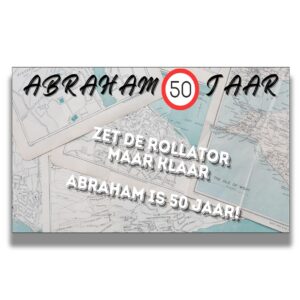 Abraham 50 spandoek – De Reiziger - 200 x 120 cm