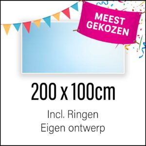 Spandoek maken 200 x 100 cm