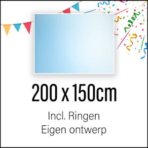 Spandoek maken 200 x 150 cm