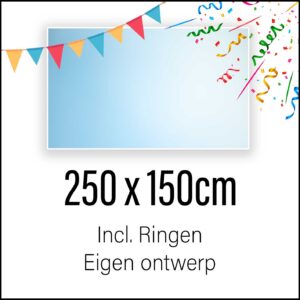 Spandoek maken 250 x 150 cm