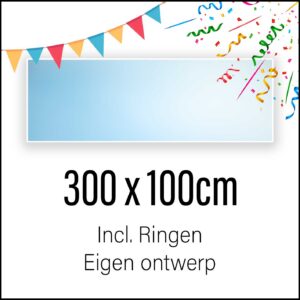 Spandoek maken 300 x 100 cm