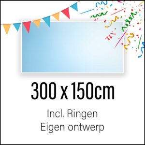 Spandoek maken 300 x 150 cm