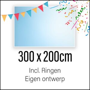 Spandoek maken 300 x 200 cm