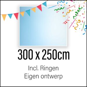 Spandoek laten maken 300 x 250 cm