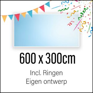 Spandoek laten maken 600 x 300 cm