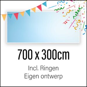 Spandoek laten maken 700 x 300 cm